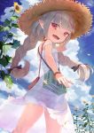  dress makaino_ririmu nijisanji nijisanji_gamers pointy_ears see_through skirt_lift summer_dress t6 