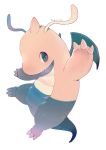  commentary_request dragon dragonite full_body gen_1_pokemon highres manino_(mofuritaionaka) no_humans pokemon pokemon_(creature) signature simple_background solo white_background 