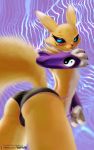  absurd_res big_butt butt clothing digimon digimon_(species) female hi_res huge_butt panties presenting presenting_hindquarters renamon underwear v-tal wide_hips widehips 