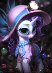  2019 assasinmonkey blue_eyes clothed clothed_feral clothing equid eyelashes female feral friendship_is_magic horn looking_at_viewer mammal my_little_pony pickaxe rarity_(mlp) smile solo unicorn 