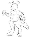  animate_inanimate anthro digitigrade dinosaur dromaeosaurid faceless featureless_crotch hi_res implied_transformation kyrio living_plushie male nude null plushie reptile scalie simple_background solo theropod thick_tail 