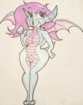  breasts chiropteran female hi_res mammal solo terry_(character) traditional_media_(artwork) wings 
