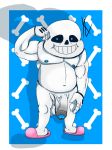  absurd_res animated_skeleton bone hi_res humanoid male nipples not_furry penis raven2dx sans_(undertale) skeleton solo undead undertale video_games 