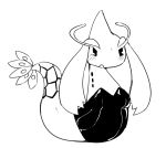  2019 ambiguous_gender blush chibi clothing digital_media_(artwork) feral hi_res leotard line_art mammal marine milotic monochrome nintendo open_mouth pok&eacute;mon pok&eacute;mon_(species) simple_background solo video_games white_background xmu 