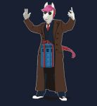  anthro brenna_jorunn clothing doctor_who doggomeatball edit equid equine eyewear hands_raised looking_at_viewer male mammal piercing standing sunglasses tongue tongue_piercing 