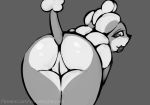  2019 butt female hi_res hybrid litleo looking_at_viewer looking_back nintendo pok&eacute;mon pok&eacute;mon_(species) presenting presenting_hindquarters pussy raised_tail rear_view slit solo swirlix thick_thighs tongue video_games visionaryserpent 