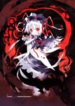  arcana_heart blood bloody_tears gothic_lolita lieselotte_achenbach lolita_fashion m.u.g.e.n red_eyes ribbon solo sumi_keiichi tears white_hair 