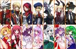  6+girls alphes animal_ears bad_id bad_pixiv_id bat bat_wings beret black_eyes blazblue blonde_hair blue_eyes book bow bunny_ears collage crossover dress eien_no_kurayami flandre_scarlet frog_hair_ornament gothic green_eyes green_hair hair_ornament hakumen hat hazama headband heterochromia ideolo jin_kisaragi koakuma kochiya_sanae konpaku_youmu m.u.g.e.n military military_uniform mori_toshimichi multiple_boys multiple_girls necktie noel_vermillion patchouli_knowledge purple_hair rachel_alucard ragna_the_bloodedge red_bow red_eyes red_hair reisen_udongein_inaba remilia_scarlet ribbon silver_hair snake_hair_ornament third-party_edit touhou tsubaki_yayoi uniform wings yellow_eyes 