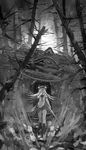  bad_id bad_pixiv_id evil_grin evil_smile food fruit greyscale grin hat highres hinanawi_tenshi long_hair monochrome peach seeker shrine smile solo sword sword_of_hisou touhou weapon 