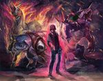  bad_id bad_pixiv_id baseball_cap blastoise epic fiery_hair gen_1_pokemon hat ibao jigglypuff male_focus nidoking pokemon pokemon_(creature) pokemon_(game) rapidash red_(pokemon) red_(pokemon_rgby) when_you_see_it 