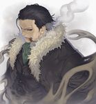  black_hair cigar katsutake male_focus one_piece scar sir_crocodile smoking solo yellow_eyes 