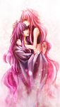  1girl animal_ears cat couple fantasyxing hetero jinrou_kyoushikyoku_(vocaloid) kamui_gakupo long_hair megurine_luka pink_hair purple_hair very_long_hair vocaloid 
