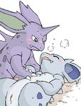  couple furry lowres nidoking nidoqueen nidorina nidorino no_humans penis pokemon 