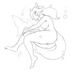 2019 anthro big_breasts breasts bubble butt digital_media_(artwork) featureless_breasts female fish free_art grin hair hi_res jakethegoat looking_at_viewer marine nude pussy shark simple_background sketch smile solo swimming underwater water wide_hips 