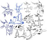  2019 ahegao ambiguous_gender antelope anthro barefoot bottomwear bovid chibi chico_(fuel) clothed clothing double_v_sign drinking english_text eyes_closed facial_markings fuel_(artist) gazelle gesture hand_on_hip head_markings hi_res holding_object horn juice_box looking_pleasured mammal markings open_mouth pants shirt simple_background sitting sketch_page smile solo straw text tongue tongue_out topwear v_sign white_background 