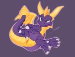  activision ambiguous_gender animal_genitalia anus conditional_dnp dragon feral genital_slit hi_res horn presenting presenting_anus renabu slit smile smirk solo spread_anus spreading spyro spyro_the_dragon video_games wings 