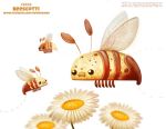  arthropod bee cryptid-creations flower food food_creature group hymenopteran insect plant 