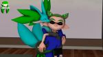  3d_(artwork) absurd_res alternate_color cephalopod delphox digital_media_(artwork) duo hi_res hug inkling inkling_boy inside marine mollusk nintendo pok&eacute;mon pok&eacute;mon_(species) splatoon standing video_games 