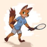  1:1 canid canine clothing disney enginetrap fox fur hi_res male mammal nick_wilde orange_fur simple_background solo zootopia 