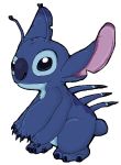  2012 4_toes aliasing alien alpha_channel ambiguous_gender back_markings back_spines blue_claws blue_eyes blue_nose chest_tuft claws digital_drawing_(artwork) digital_media_(artwork) disney experiment_(lilo_and_stitch) ghostieshadow head_tuft lilo_and_stitch markings multi_arm multi_limb no_sclera notched_ear simple_background small_tail solo standing stitch_(lilo_and_stitch) toes transparent_background tuft 
