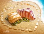 &lt;3 beach cryptid-creations duo reptile sand scalie seaside shell turtle 