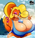  activision big_breasts breasts coco_bandicoot crash_bandicoot_(series) female hair hi_res huge_breasts humanoid hyper hyper_breasts phanto-katt solo video_games 