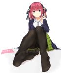  5-toubun_no_hanayome cameltoe feet mp26player nakano_nino pantsu pantyhose seifuku skirt_lift sweater 