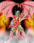  2007 clothed clothing dragon guitar male musical_instrument randomdragon solo topless 