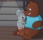  anal anal_penetration balls bottomless brown_bear cartoon_network clothed clothing duo grizzly_(wbb) grizzly_bear koala male male/male mammal marsupial nom_nom_(wbb) peachy-pudding penetration penis size_difference ursid ursine vombatiform we_bare_bears 