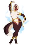  2018 4_toes absurd_res anthro breasts canid canine collar ear_piercing female hair hi_res kitsunewaffles-chan long_hair looking_at_viewer mammal nipples piercing pussy smile solo standing thick_thighs toes voluptuous white_hair wide_hips 