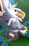  2019 accipitrid accipitriform animal_crossing anthro apollo_(animal_crossing) avian bald_eagle beak bird blush bodily_fluids canid canine canis duo eagle embrace feathers female flower fur grass grey_fur hi_res hug huge_head katahane3 looking_pleasured male male/female mammal nintendo nude outside penetration penis plant pussy rose_(flower) sea_eagle sex sky sweat video_games white_feathers whitney_(animal_crossing) wings wolf 