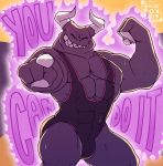  2019 abs anthro biceps bodily_fluids bulge butt claws clothed clothing dragaux dragon english_text eyes_closed flexing gesture hi_res horn male manly muscular nintendo pecs pointing ring_fit_adventure scalie sharp_claws sharp_teeth skaifox smile solo standing sweat teeth text thick_thighs triceps video_games wrestling_singlet 