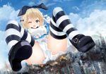  alice alice_in_wonderland alicemagic heels pantsu skirt_lift thighhighs 