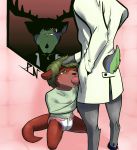  absurd_res ambiguous_gender anthro antlers bodily_fluids cervid diaper duo fellatio forced fur hair hi_res horn lab_coat lutrine male mammal mustelid oral penile penis perfectlynormal saliva sauksauk sex tears unprofessional_behavior 