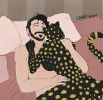  anthro bedroom blokfort breasts cheetah duo felid feline female human human_on_anthro interspecies male male/female male_on_anthro mammal 