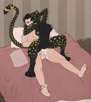  bedroom blokfort bodily_fluids breasts cheetah cum duo felid feline female genital_fluids human male male/female mammal penetration penis pussy 