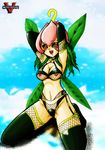  campan_v digimon digimon_adventure lillymon nipples 