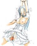  ball_gag ballgag bdsm blue_hair bondage bound clothed_sex gag nefertari_vivi one_piece rape sex tears text torn_clothes uncensored vaginal 