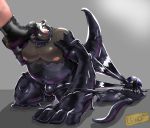  2019 anthro black_fur boots bulge claws clothing collar digital_drawing_(artwork) digital_media_(artwork) duo footwear fur gio_(zannte) glistening goo_transformation legendary_pok&eacute;mon lugia male mammal mephitid multicolored_fur muscular muscular_male nintendo nipples nude pecs pink_nose pok&eacute;ball pok&eacute;mon pok&eacute;mon_(species) simple_background skunk solo_focus teeth transformation two_tone_fur video_games white_fur zannte_(artist) 