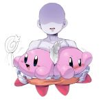  2019 ambiguous_gender big_penis blush bra clothing group hi_res human kirby kirby_(series) male male/ambiguous mammal nintendo not_furry open_mouth penis sakana8888888 simple_background underwear video_games waddling_head 