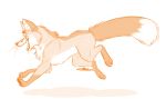  ambiguous_gender canid canine feral fox fur guide_lines justautumn mammal open_mouth orange_ears orange_fur orange_nose orange_paws orange_tail pawpads quadruped signature solo teeth tongue two_tone_tail whiskers white_tail 
