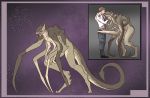  alien alorix brown_hair clothed clothing duo female hair human kissing mammal multi_limb nude pink_eyes 