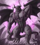  abs anthro areola barazoku barefoot biceps big_muscles black_skin bulge claws clothed clothing dragaux dragon ekoi1995 hi_res horn long_claws looking_at_viewer male manly muscular nintendo nipples pecs pose ring_fit_adventure scalie sharp_claws sharp_teeth smile solo spread_wings squint standing teeth thick_tail thick_thighs toe_claws triceps video_games wings 