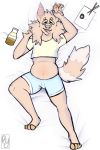  absurd_res anthro beverage blush canid canine canis coffee dakimakura_design dingo food hi_res male mammal rydyekal smile stuffing sushi tongue villettio 