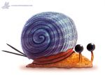  cryptid-creations gastropod mollusk smile snail solo yarn 