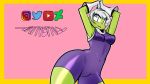  16:9 2019 alien anthro blush breasts butt cheelai clothed clothing dragon_ball dragon_ball_super eyelashes female gloves green_skin hair handwear hi_res humanoid mature_female nativefall not_furry simple_background thick_thighs touch_butt white_hair 