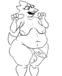  alphys anthro balls belly big_belly breasts buckteeth eyewear glasses gynomorph humanoid_penis intersex navel non-mammal_breasts overweight overweight_gynomorph overweight_intersex penis repairbueno reptile sagging_breasts scalie solo teeth thick_tail thick_thighs undertale video_games wide_hips 