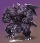  2019 abs anthro balls barazoku barefoot biceps big_balls big_muscles big_penis black_skin blue_eyes blush bodily_fluids claws clothed clothing cum cum_on_ground cum_on_penis cum_string dragaux dragon erection fist genital_fluids hi_res horn huge_balls huge_muscles huge_penis huge_thighs humanoid_penis hyper hyper_muscles hyper_penis looking_down male manly mostly_nude muscular nintendo open_mouth orgasm pecs penis presenting presenting_penis purple_background ring_fit_adventure scalie sharp_claws sharp_teeth simple_background smelly solo spread_legs spread_wings spreading squint standing sweat teeth thick_thighs toe_claws tongue triceps vein veiny_muscles veiny_penis video_games whiterock4669 wings 