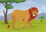  absurd_res colored disney felid feral fur grass hi_res kion lion male mammal mane pantherine paws scar shaded sky thathornycat the_lion_guard the_lion_king tree 