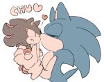  &lt;3 anthro black_fur blue_fur clothing duo eulipotyphlan eyes_closed footwear frown fur gloves handwear hedgehog holding_character kissing male male/male mammal red_fur shadow_the_hedgehog shoes sikai simple_background size_difference sonic_(series) sonic_the_hedgehog white_background 